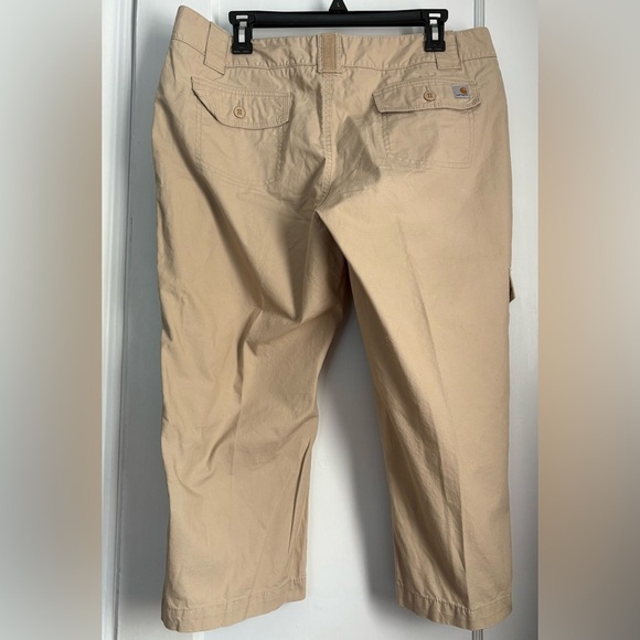 Carhartt Women’s Tan Cotton Short  Pants, Size: 14 - Picture 2 of 7